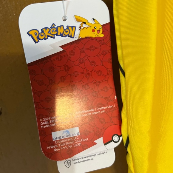 Boys Pokémon Yellow Black Rash Guard UV Protection Dry Fit Tee Shirt SOLD OUT - Picture 5 of 9